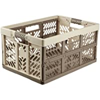 keeeper Robusta Caja Plegable con Asas Suaves- 54 x 37 x 28 cm- 45 l- Ben- Crema-Marrón